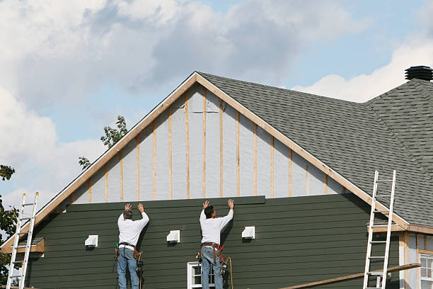Professional Siding Contractor technician working in Nahant, MA